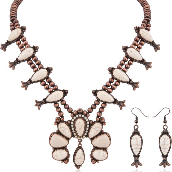 Jewelry - Rustic Couture's Western Jewelry Set for Women Cowgirl Vintage Western Necklace